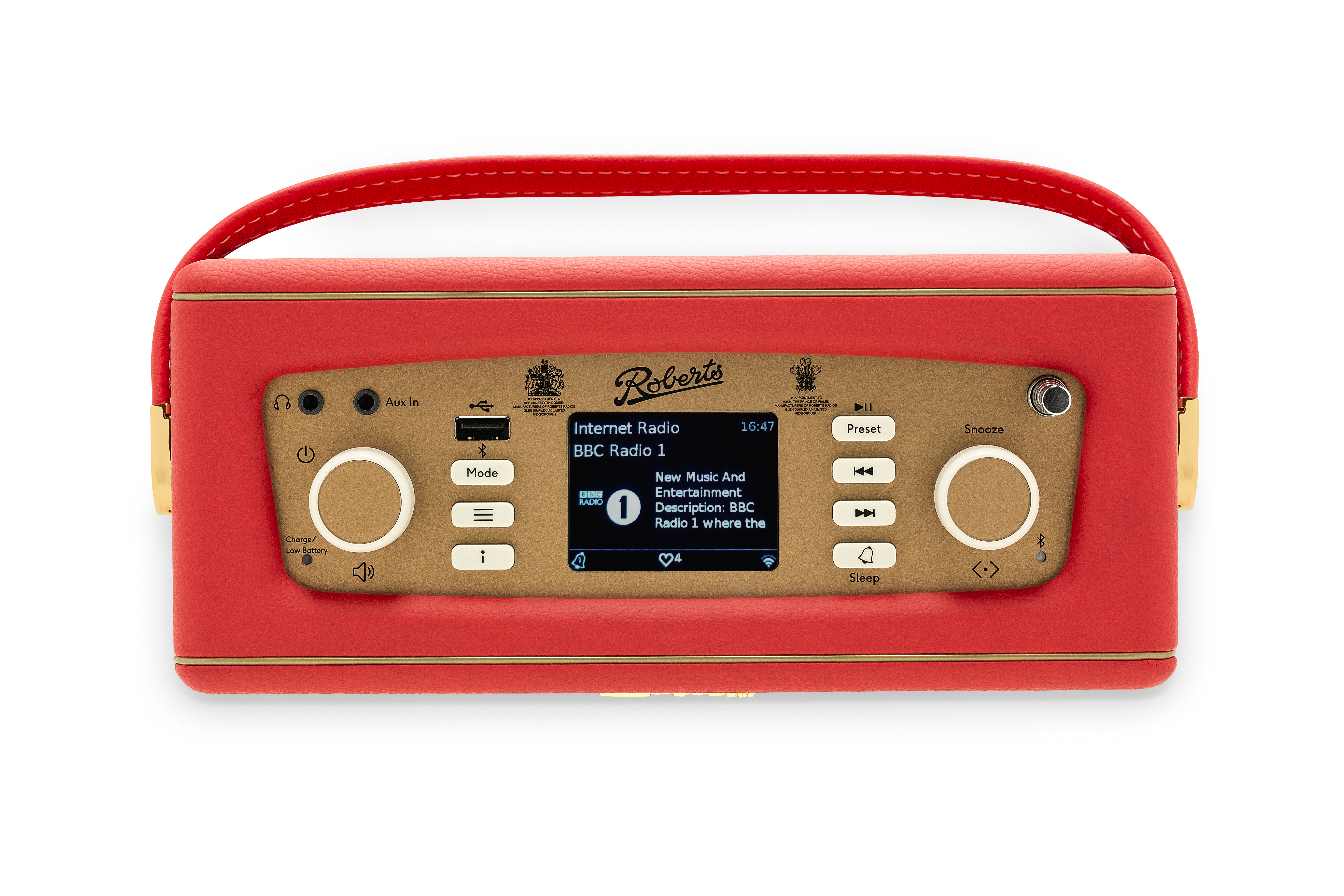 ROBERTS Revival iStream3L classic red